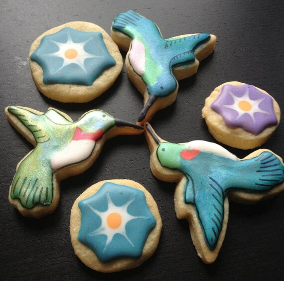 Items Similar To Hummingbird Cookies On Etsy