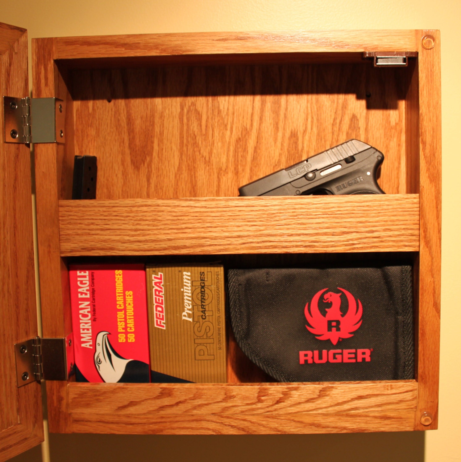 Items Similar To Wall Mounted Hidden Gun Storage Free Shipping On Etsy