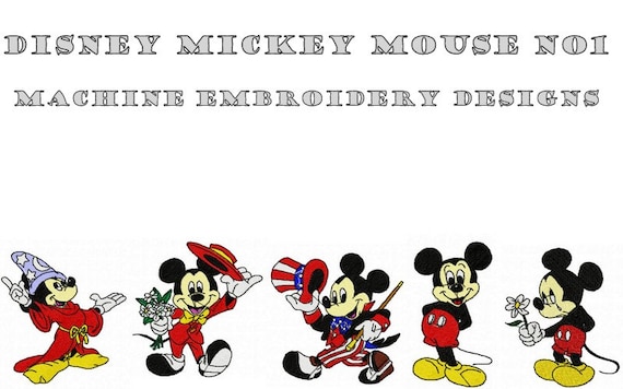 Machine Embroidery Designs Disney Mickey by TheEmbroideryFairy