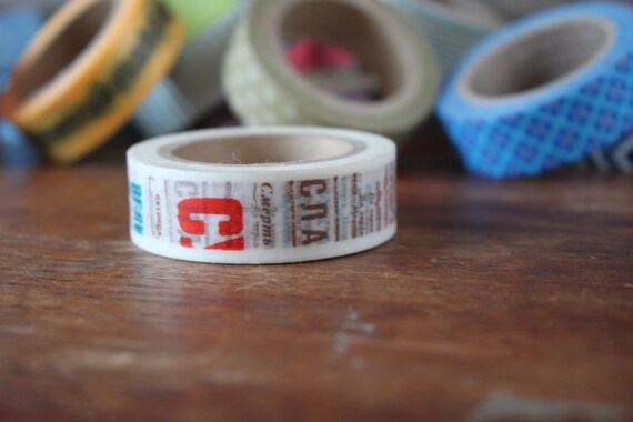 Vintage Advertising Washi Tape -- Single Roll Il_570xn