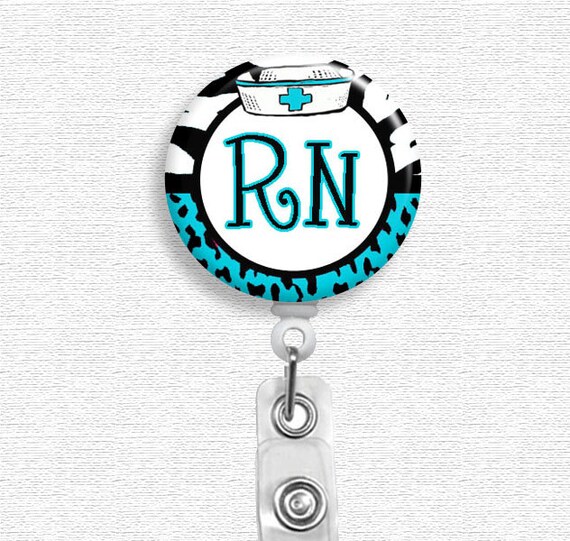 Registered Nurse Badge Holder Nurse Badge Reel by