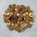 25 Gold Button Mix, Shank Back, Assorted sizes - Crafting Jewelry Collect (b881 -)