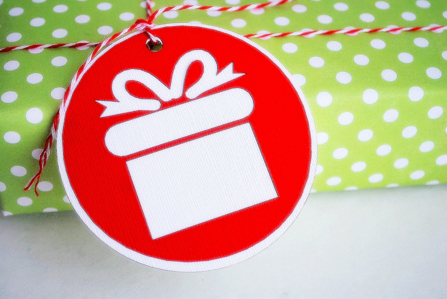 Christmas Gift Die Cut Christmas Tags or Package Labels Set of 6 Tags A631 Il_570xn
