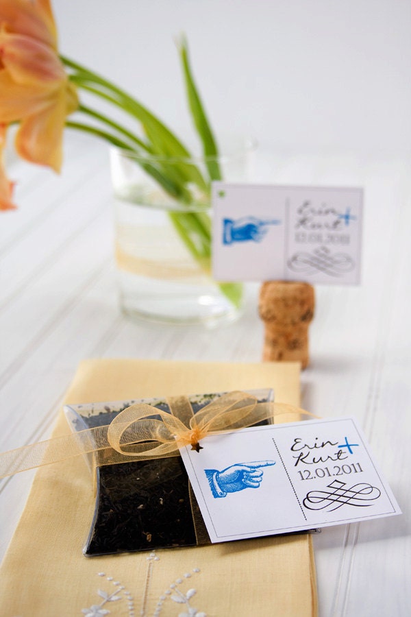 Tea Party Favors - loose tea - Bridal Shower Favors - Wedding Favors - Baby Shower Favors