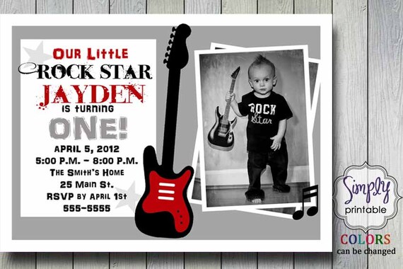 Rock Star Invitation Il_570xn