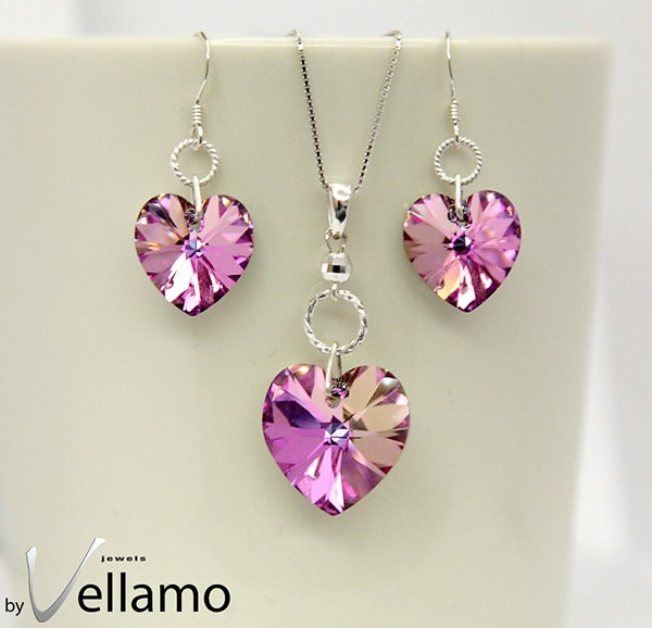 Rainbow Sparkle Jewelry Set With Earrings And By Byvellamo On Etsy