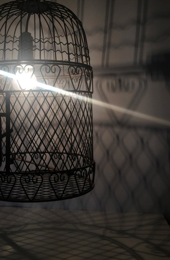 Vintage Bird Cage, beautiful love heart design. Use for decoration, lighting or wedding...