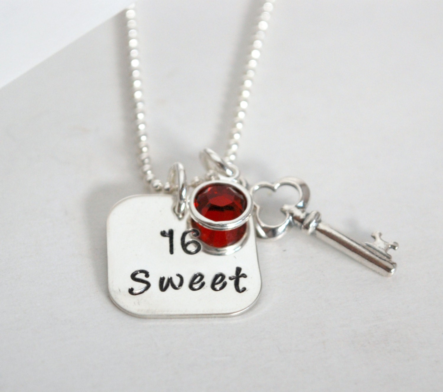 Custom Sweet 16 Necklace Sweet Sixteen Jewelry Hand by Studio463