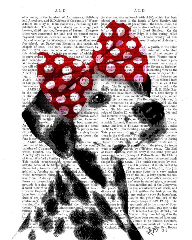 Dalmatian Dictionary Print, Art Print, Wall Art, Wall Decor, Wall Hanging, Dog Picture, Dog Painting