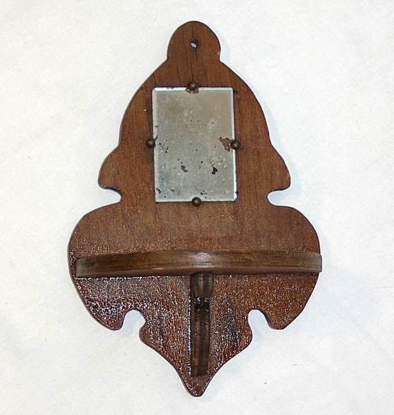 Items similar to Wall Mount Wood Candle Stand Cottage Crafted Hand Made