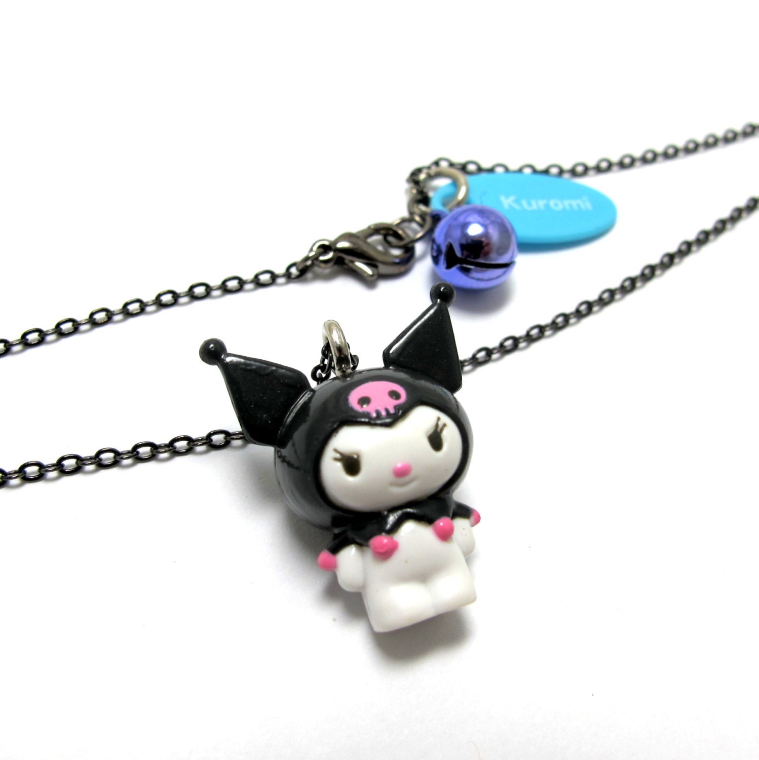 Naughty Kuromi Necklace Sanrio Character By Boxofcutestuff