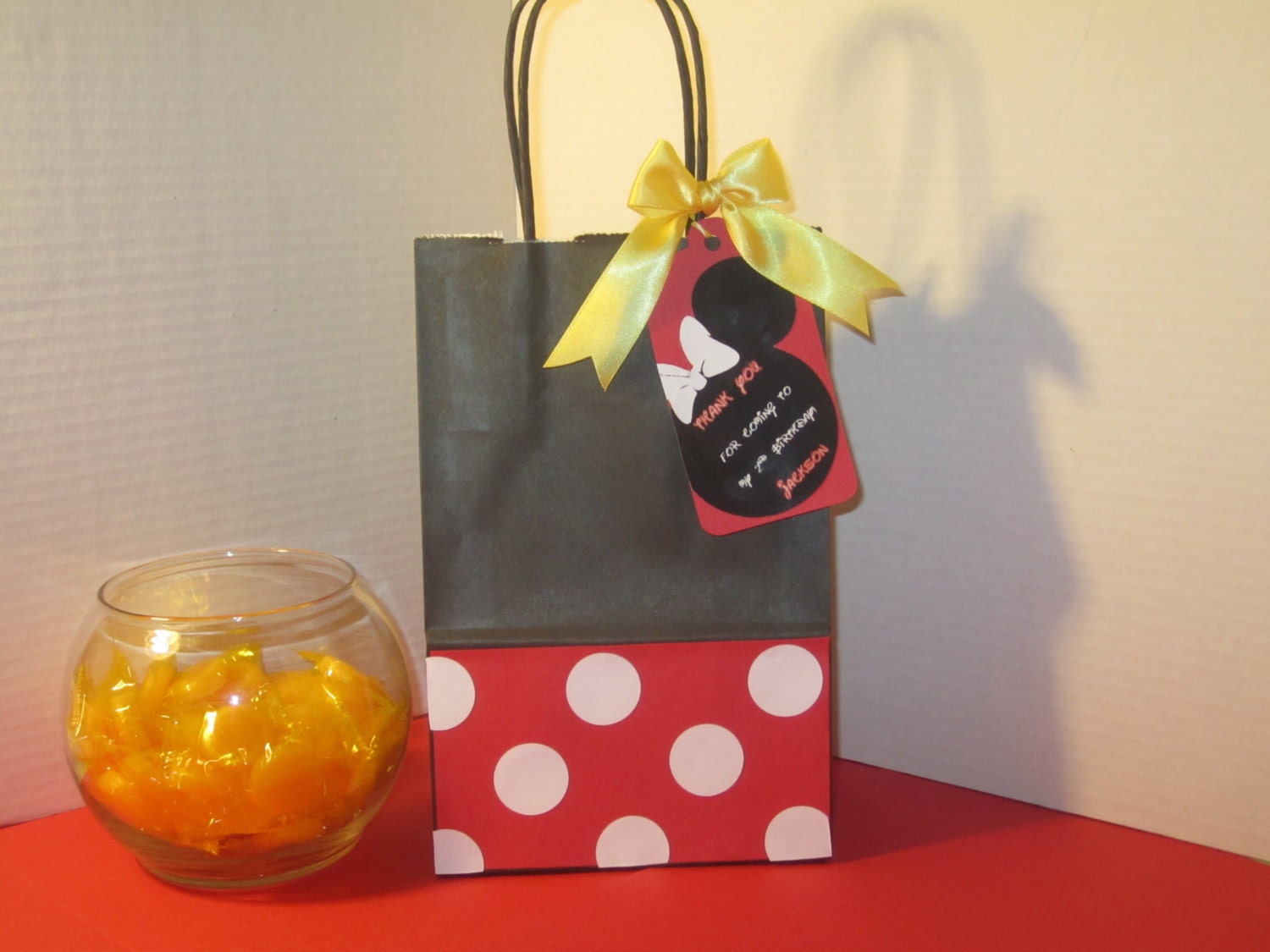 12 Minnie Mouse Favor Bags -PLUS Tags Il_170x135
