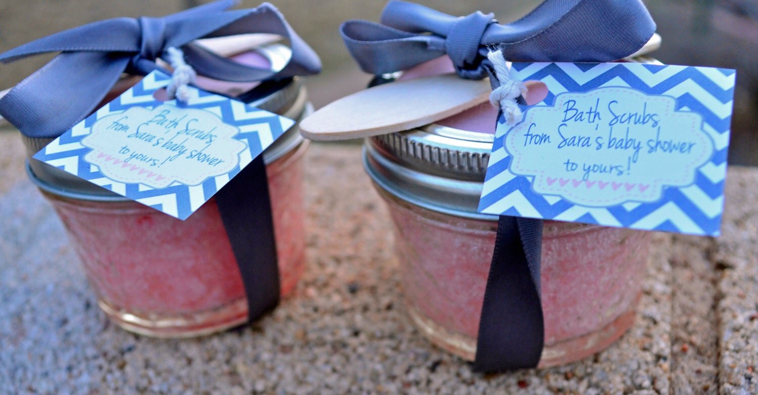10 4oz Sugar Scrub Baby Shower Party Favors Girl by SmashBeauty