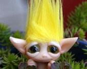 OOAK Sunny Yellow Trollfling Troll boy "Jake" by Amber Matthies