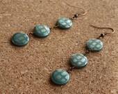 Mother of Pearl Coin Trio Earrings--Mermaid's Folly