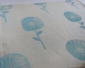 Agnes in Aqua Tea Towel - Cream