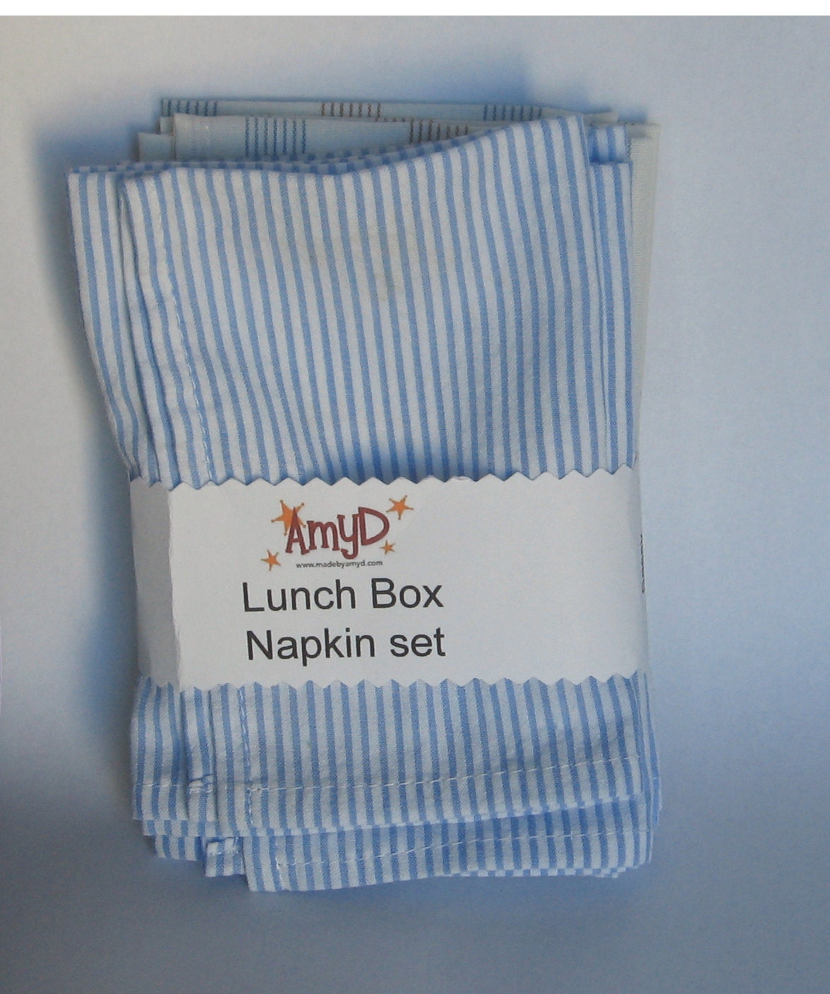 Lunchbox Napkin Set of 5 Cloth Napkins by AmyD