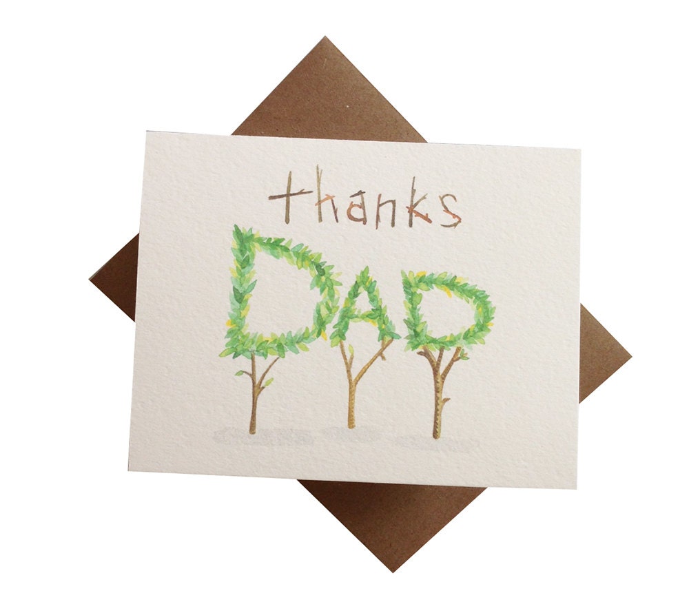Happy Father's Day - Botanical Dad Card
