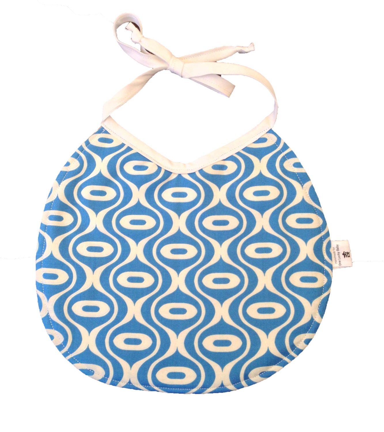 MOD BLUES Baby or Toddler Twist Bib