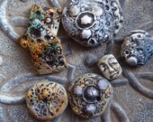Mix and Match Beads and Charms in Blues Greens and Purples - de stash