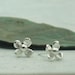 Tiny Flower Earrings - sterling silver post earrings by Kathryn Riechert
