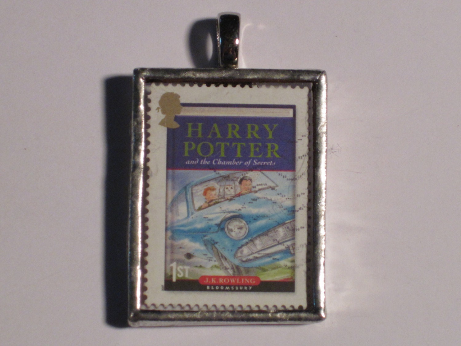 Postage Stamp Pendant - Harry Potter - Chamber of Secrets - Book Two