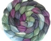 Handpainted Merino Bamboo Silk Roving - 4 oz. EMILY - Spinning Fiber