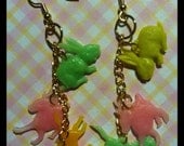 Vintage Animal Charm Earrings