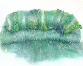 handcarded batt spinning or felting fiber 3.6 oz