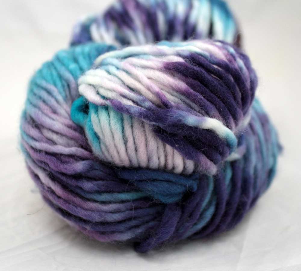 Hand Painted One Of A Kind SW Merino S. American Worsted Yarn - Yael