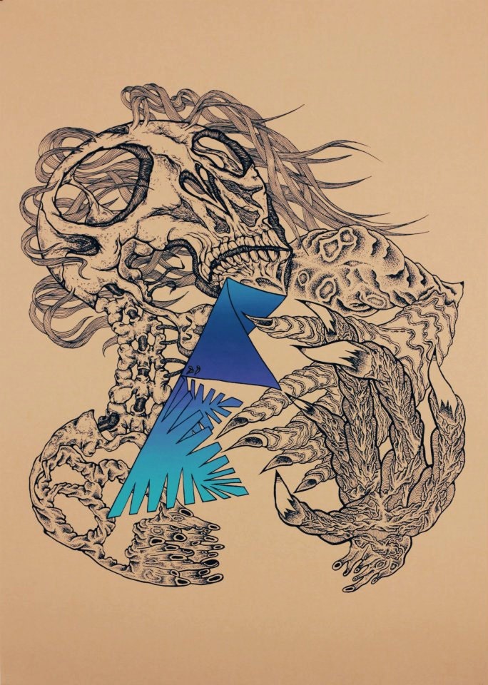 Temple - Ajka 13 & HLG Screen Print Limited Edition of 10