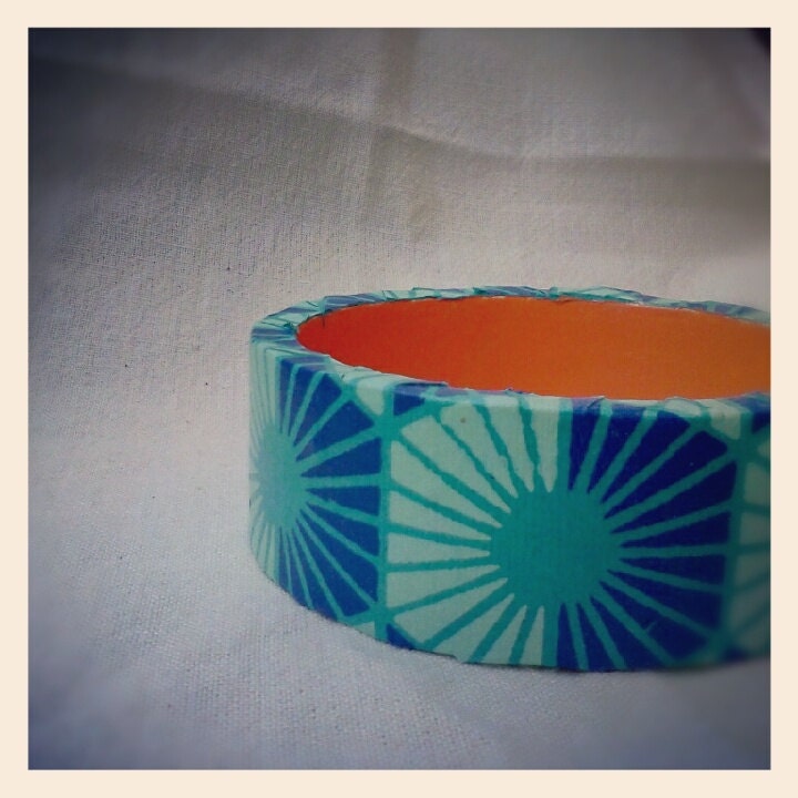 Teal, Blue & Orange Bangle