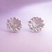 Sterling Silver Flower Post Earrings - Poppy
