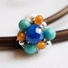 Southwest Lapis Turquoise Carnelian SINGLE Post Earring or Charm