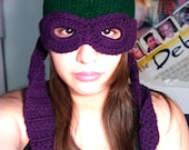 Teenage Mutant Ninja Turtles Convertible Beanie (Knit & Crochet Combo)