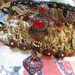 RESERVED for Linda - SALE - Persian Bracelet, Antique Metal Embroidery, Bejewelled, Baroque, Purple, Red, Beaded, Bohemian Gypsy