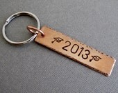 Graduation Keychain - Personalized - Copper & Nickel