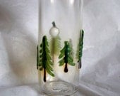 Glowing Moon in theTrees glass stash jar bottle nug jug