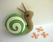 Tiny Snail in Green