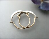 mini minimalist ... 14k gold filled hoops
