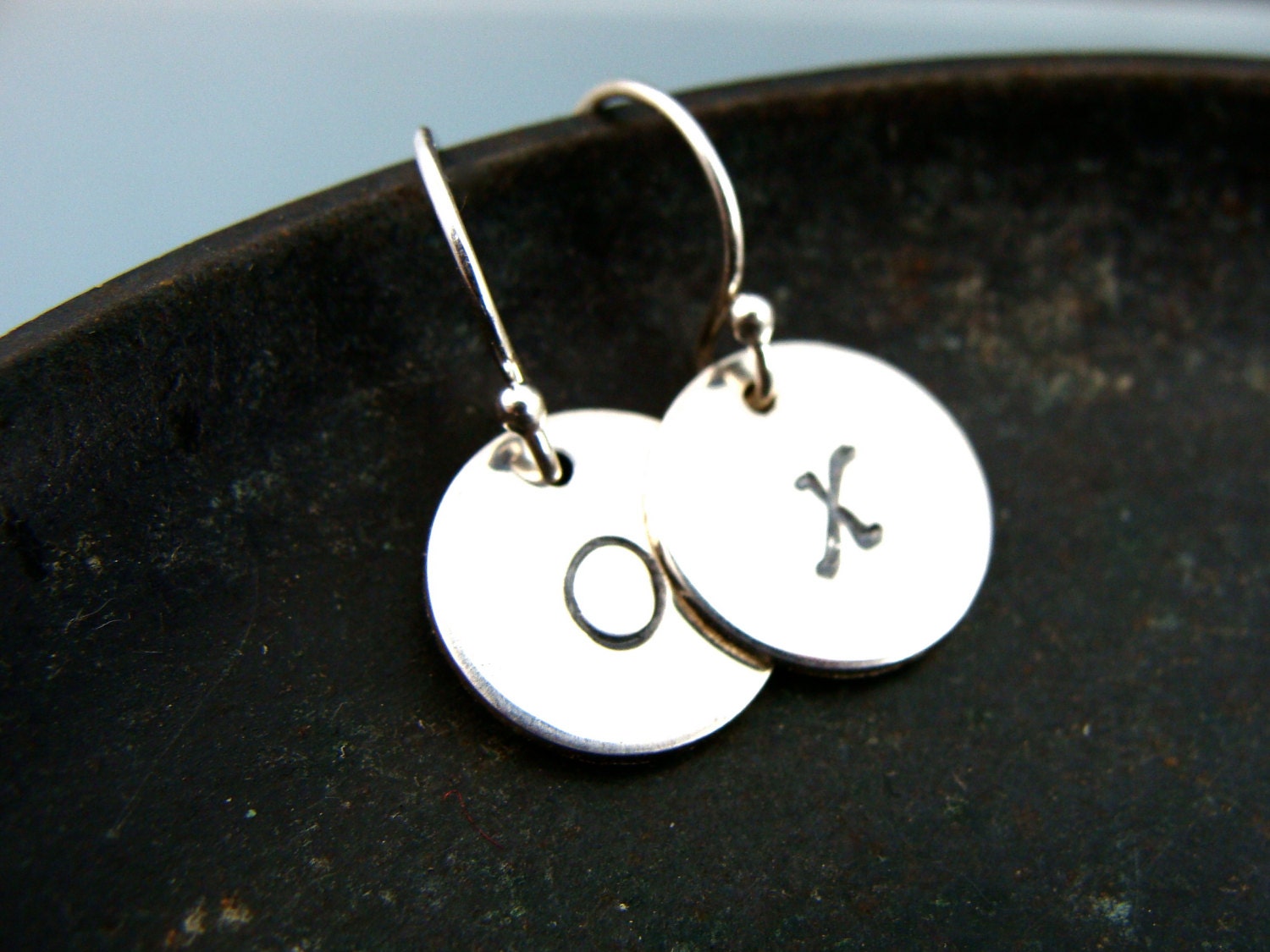 xo ... silver earrings