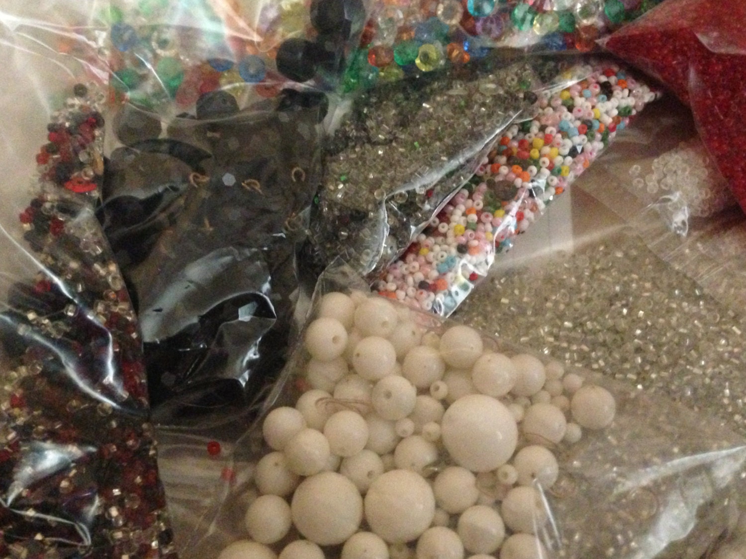 Large lot of beads