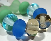 Small Lampwork Petite Round Beads - Handmade Jewelry Supplies