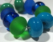 Small Lampwork Petite Round Beads - Handmade Jewelry Supplies