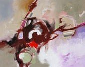MOVING SALE - Painting Original Abstract Art Expressionism Modern  Acrylic Painting on Canvas Large by Linda Monfort