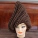 Womens Crochet Scarf - JOAN Gnome Hat in Brown - Crochet Scarf Women - Custom Order
