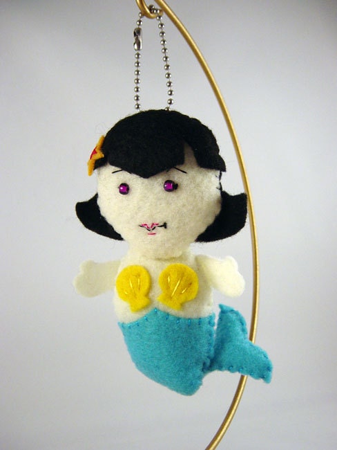 Mermaid Keychain Charm Plush