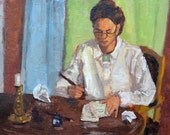 Sarah Writing a Letter painting by Andrew Daniel
