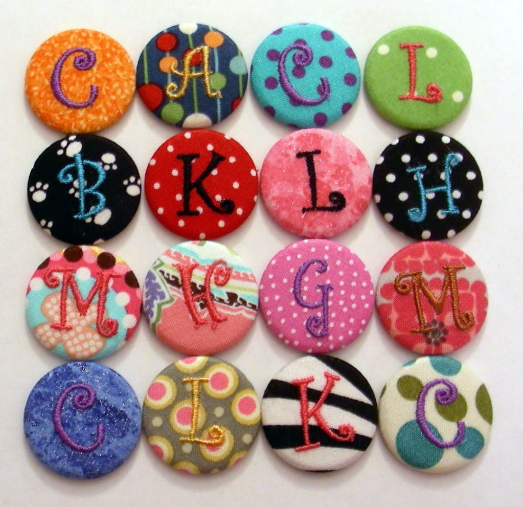 Monogram Button Top Personalized - You choose design