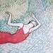 Adrift Pillowcase Set. Illustrated, Printed Pillowcase, Pair.